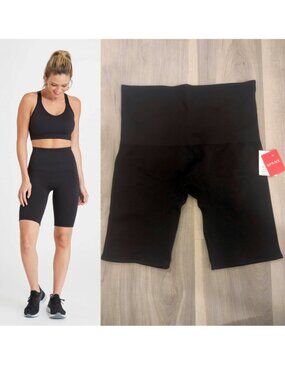 SPANX | Look At Me Now Bike Short In Very Black (XL)